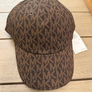 Michael Kors Dark Brown Monogram Hat